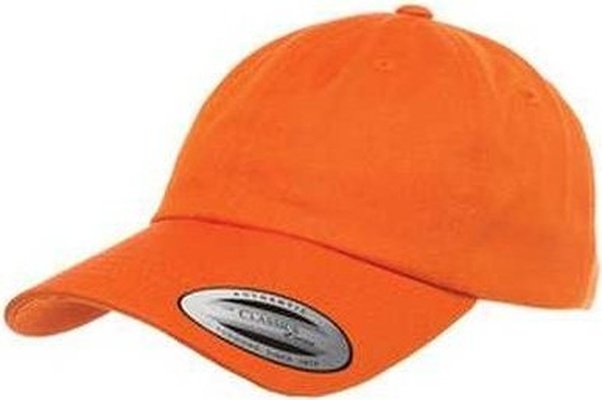 Yupoong 6245CM Adult Low-Profile Cotton Twill Dad Cap - Orange - HIT a Double