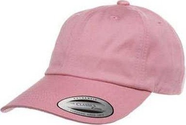 Yupoong 6245CM Adult Low-Profile Cotton Twill Dad Cap - Pink - HIT a Double