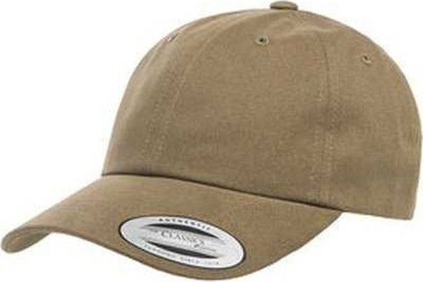 Yupoong 6245PT Adult Peached Cotton Twill Dad Cap - Light Loden - HIT a Double