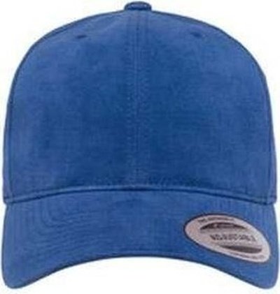 Yupoong 6363V Adult Brushed Cotton Twill Mid-Profile Cap - Royal - HIT a Double