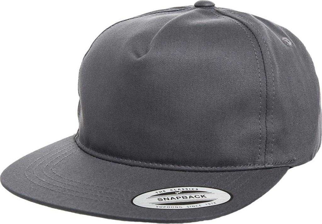 Yupoong 6502 Classics Unstructured 5- Panel Snapback Cap - Charcoal - HIT a Double