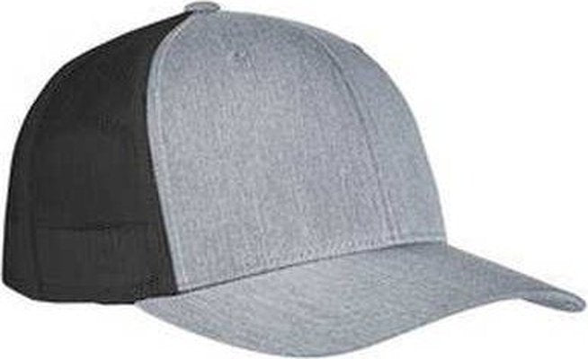 Yupoong 6606 Adult Retro Trucker Cap - Heather Black - HIT a Double