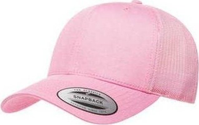 Yupoong 6606 Adult Retro Trucker Cap - Pink - HIT a Double