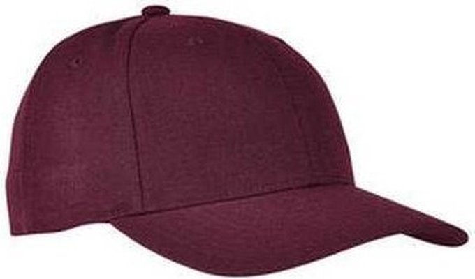 Yupoong 6789M Premium Curved Visor Snapback - Maroon - HIT a Double