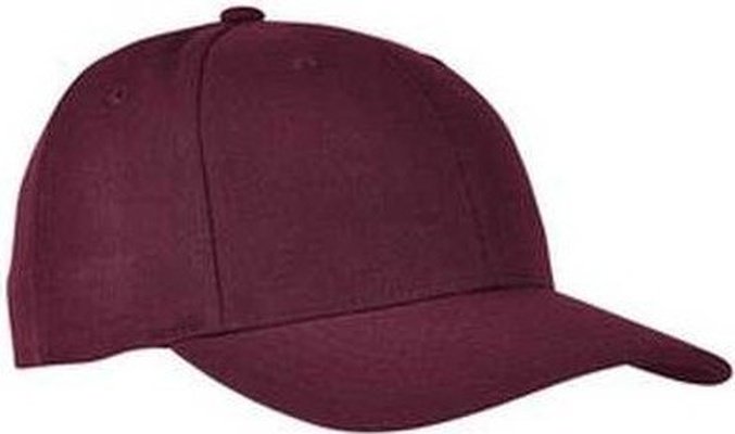 Yupoong 6789M Premium Curved Visor Snapback - Maroon - HIT a Double