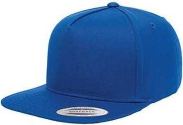 Yupoong Y6007 Adult 5-Panel Cotton Twill Snapback Cap - Royal - HIT a Double