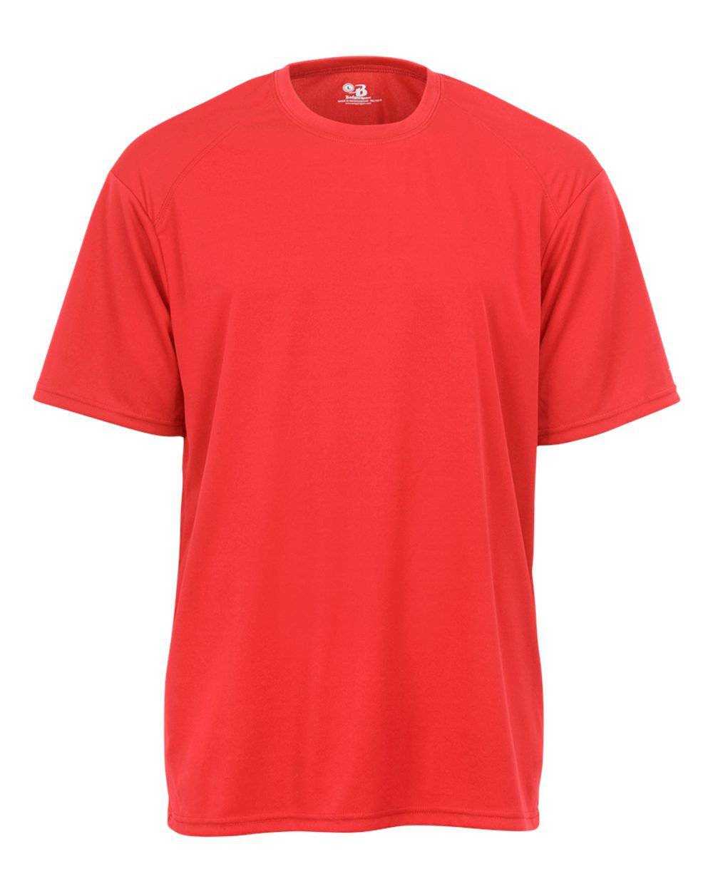 Badger Sport 2120 Youth B-Core Tee - Hot Coral - HIT a Double - 1