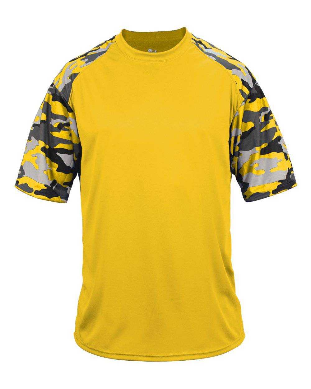 Badger Sport 2141 Camo Sport Youth Tee - Gold Gold Camo - HIT a Double - 1