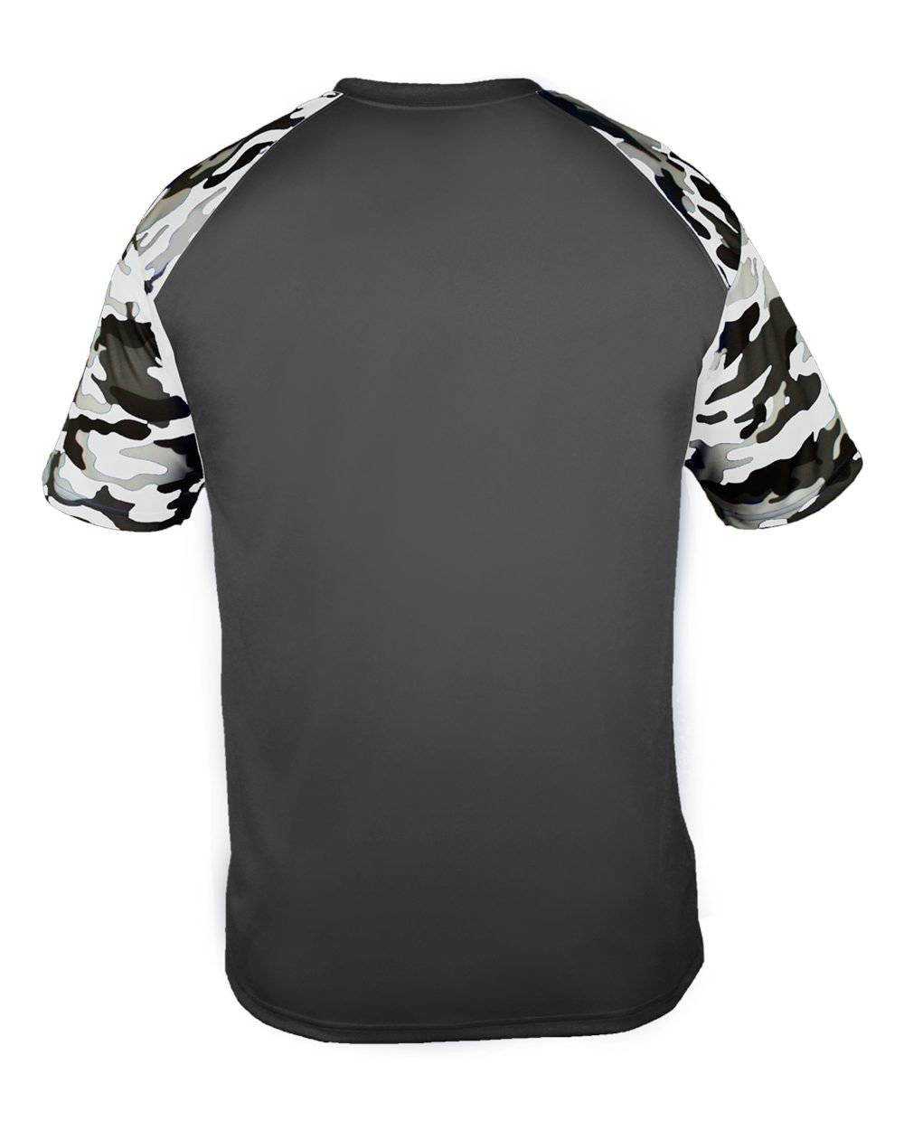 Badger Sport 2141 Camo Sport Youth Tee - Graphite White Camo - HIT a Double - 3