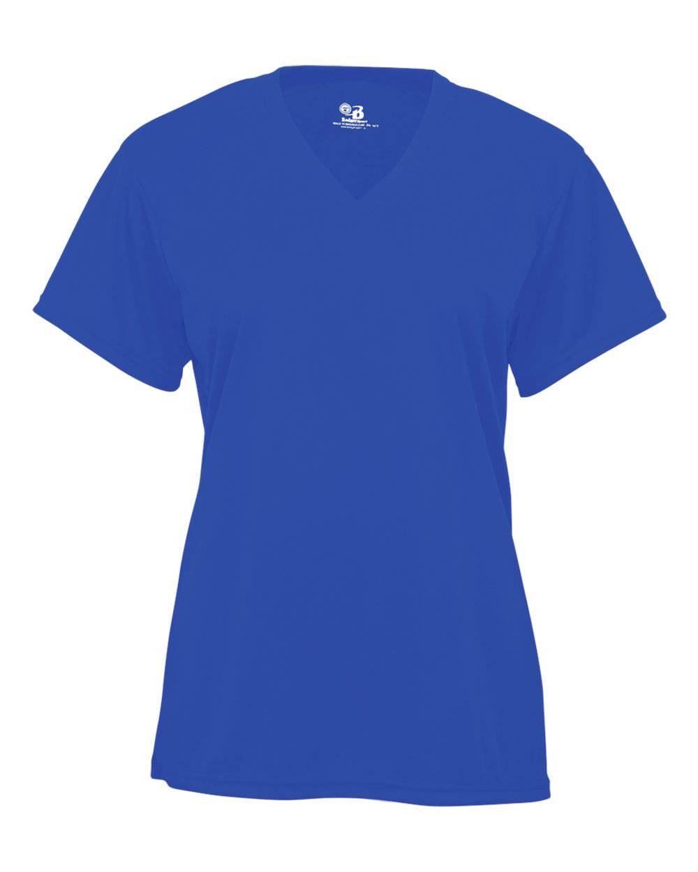 Badger Sport 2162 B-Core Youth V-Neck Tee - Royal - HIT a Double - 1