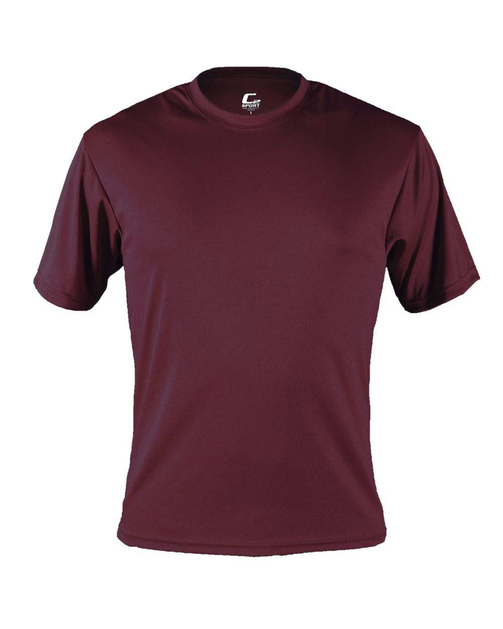 C2 Sport 5100 Performance Tee - Maroon - HIT a Double - 1