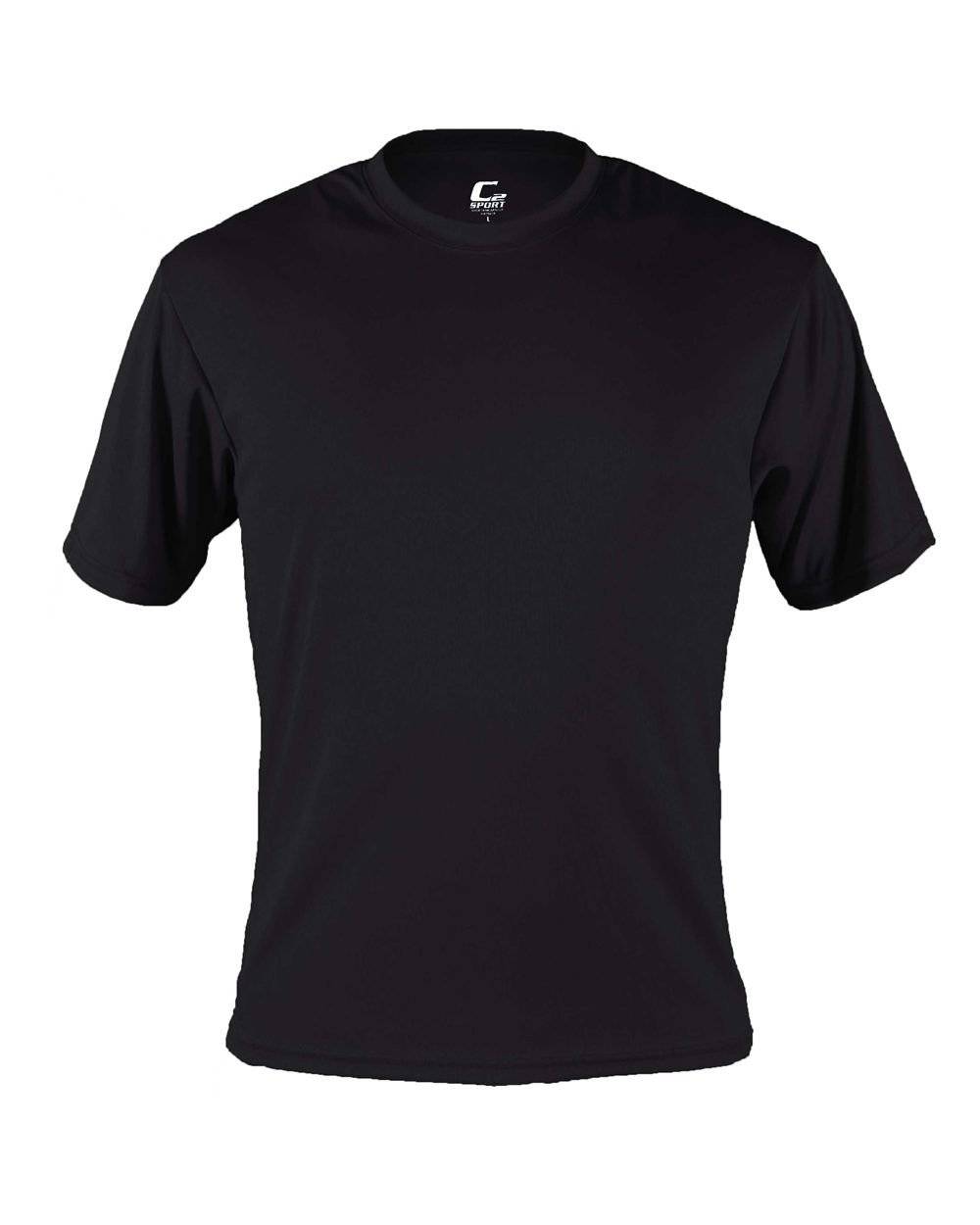 C2 Sport 5200 Performance Youth Tee - Black - HIT a Double - 1