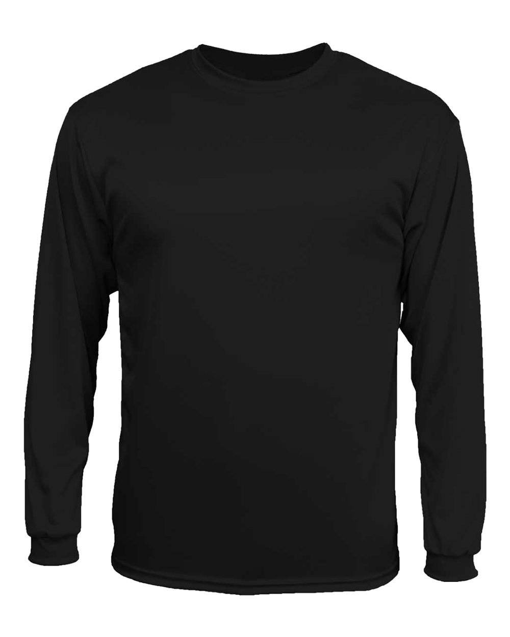 C2 Sport 5204 Long Sleeve Youth Tee - Black - HIT a Double - 1