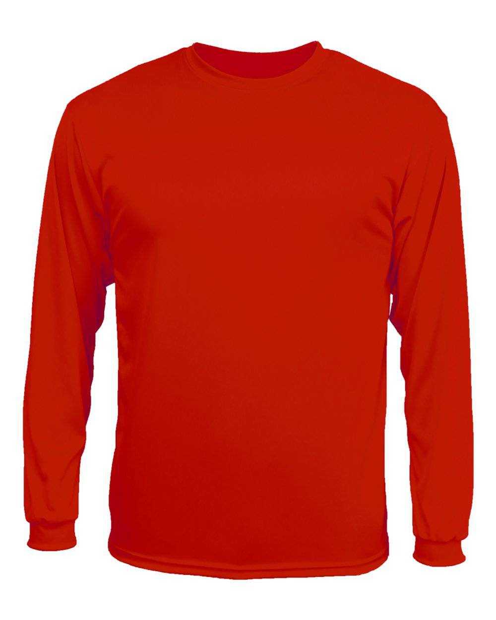 C2 Sport 5204 Long Sleeve Youth Tee - Red - HIT a Double - 1