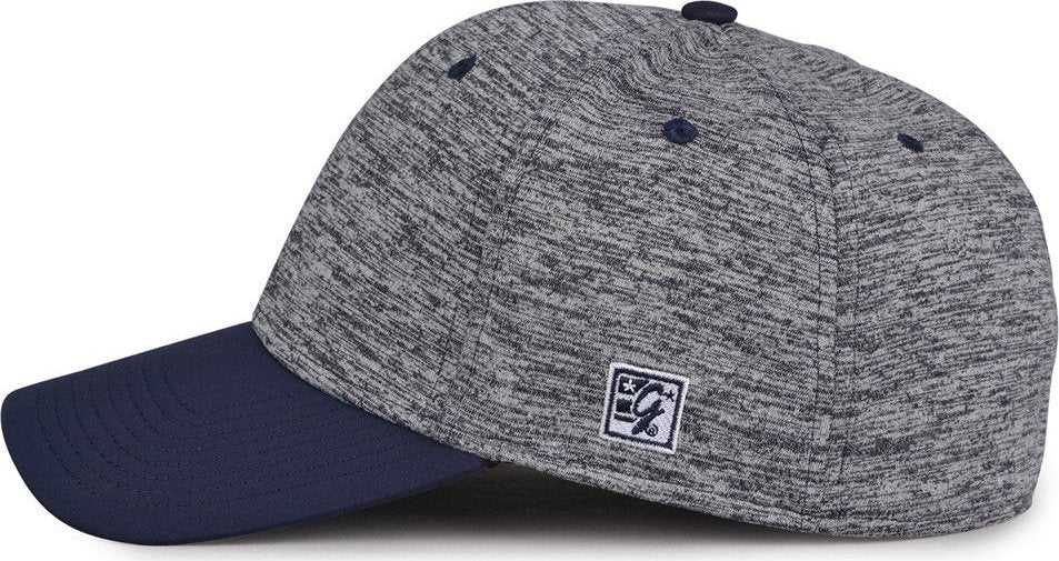 The Game GB445 Athletic Heather and GameChanger Cap - Navy - HIT A Double