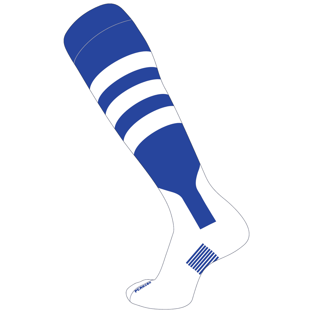 Pearsox Double Play Knee Hight Socks - Royal White - HIT a Double