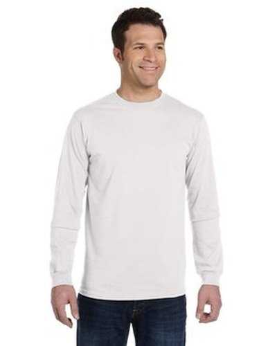 Econscious EC1500 Men&#39;s 100% Organic Cotton Long-Sleeve T-Shirt - White - HIT a Double