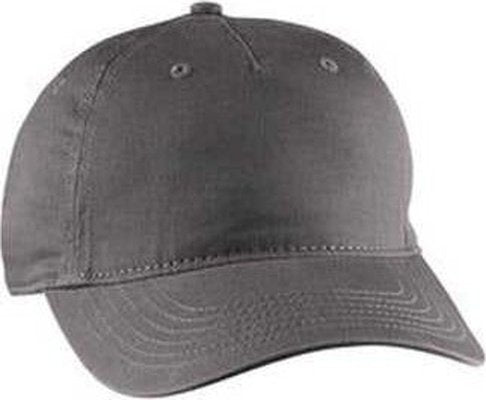 Econscious EC7087 Twill 5-Panel Unstructured Cap - Charcoal - HIT a Double