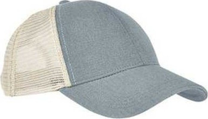 Econscious EC7093 Unisex Hemp Eco Trucker Recycled Polyester Mesh Cap - Charcoal Oyster - HIT a Double