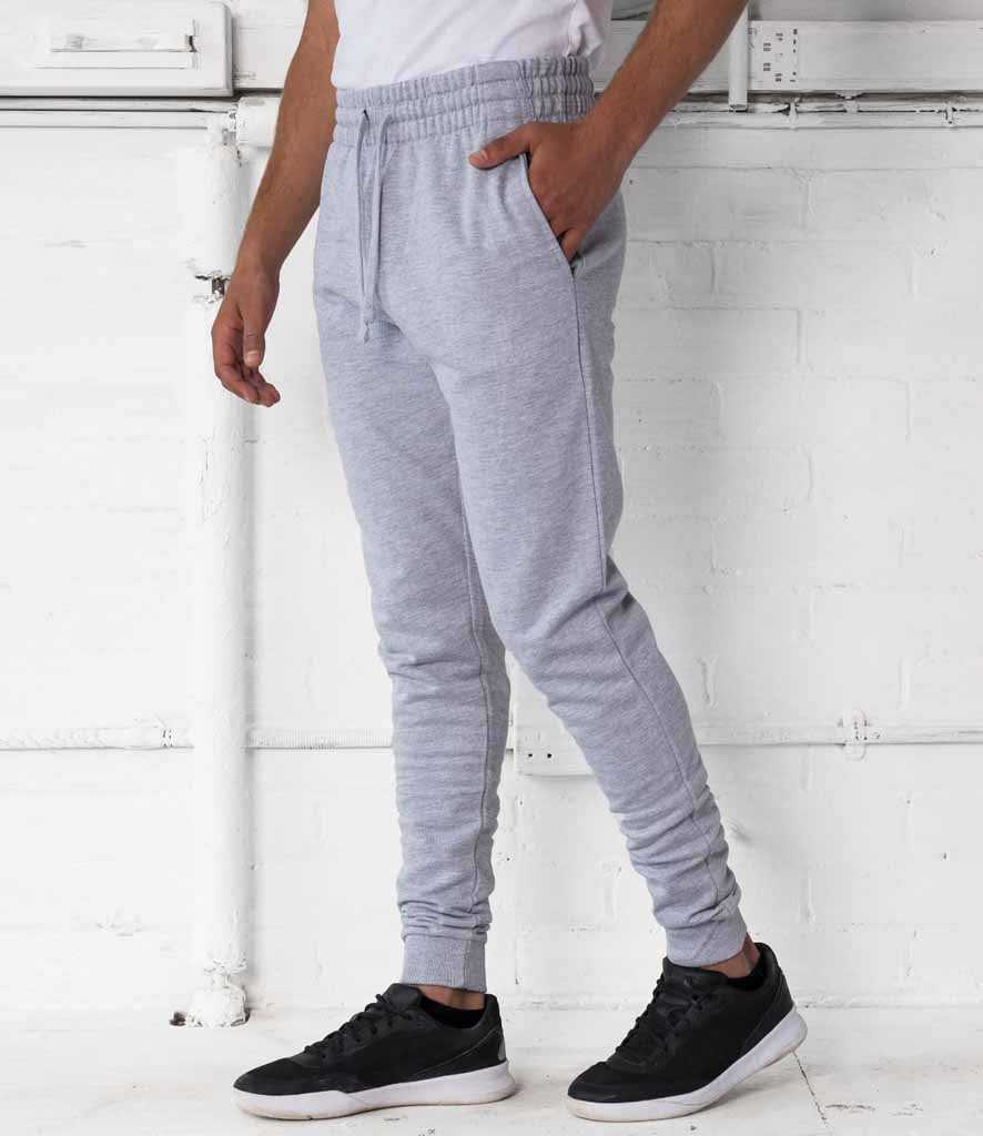 Just Hoods JHA074 Tappered Track Pant - Heather Gray - HIT a Double