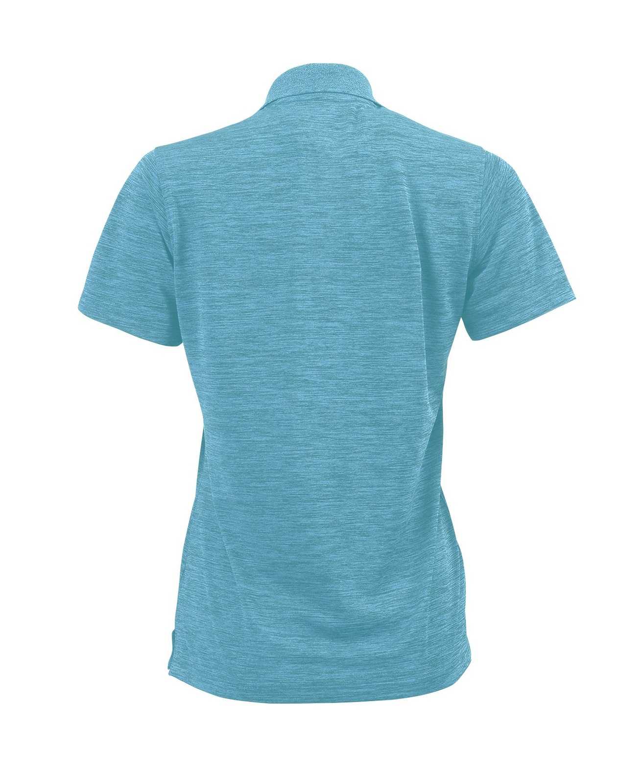 Paragon 131 Ladies Performance Striated Polo - Turquoise Heather - HIT a Double