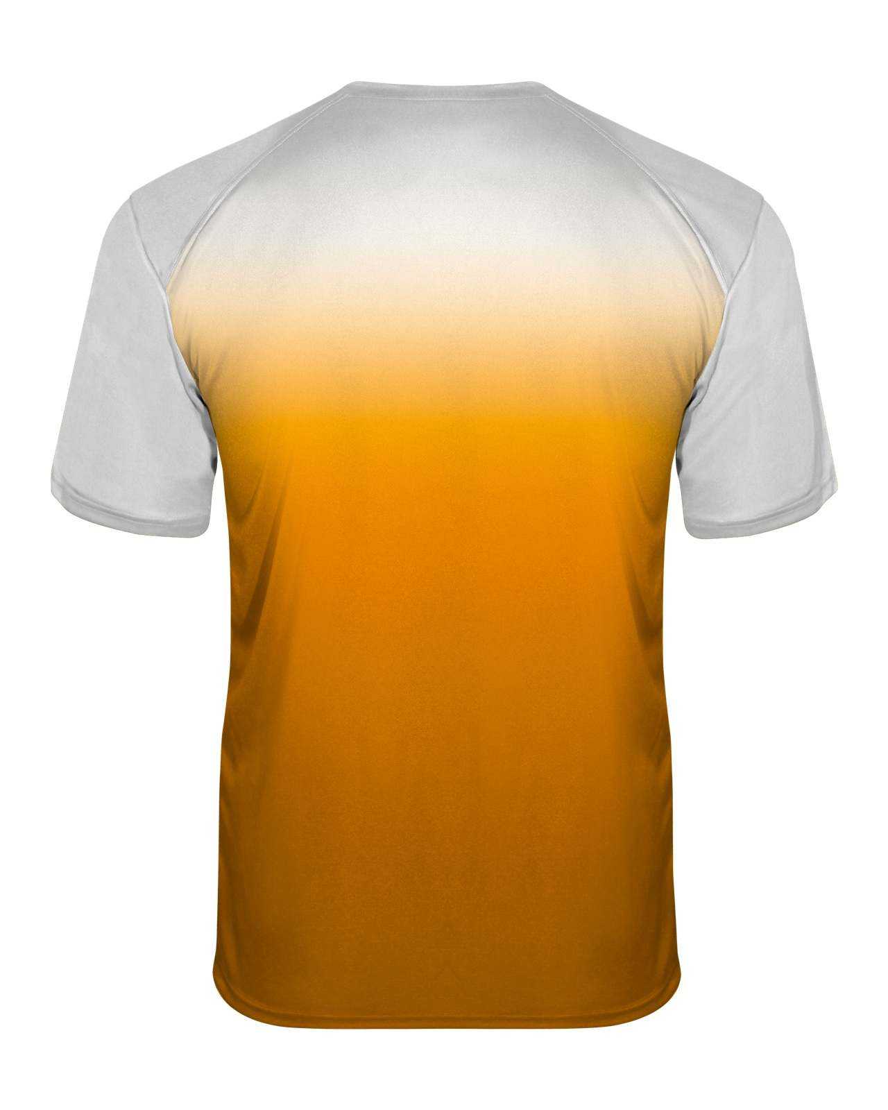 Badger Sport 4203 Ombre Tee - White Gold - HIT a Double - 1