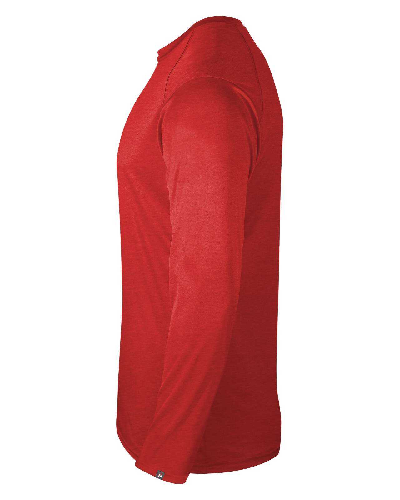Badger Sport 1001 Fit Flex Long Sleeve Tee - Red - HIT a Double - 1