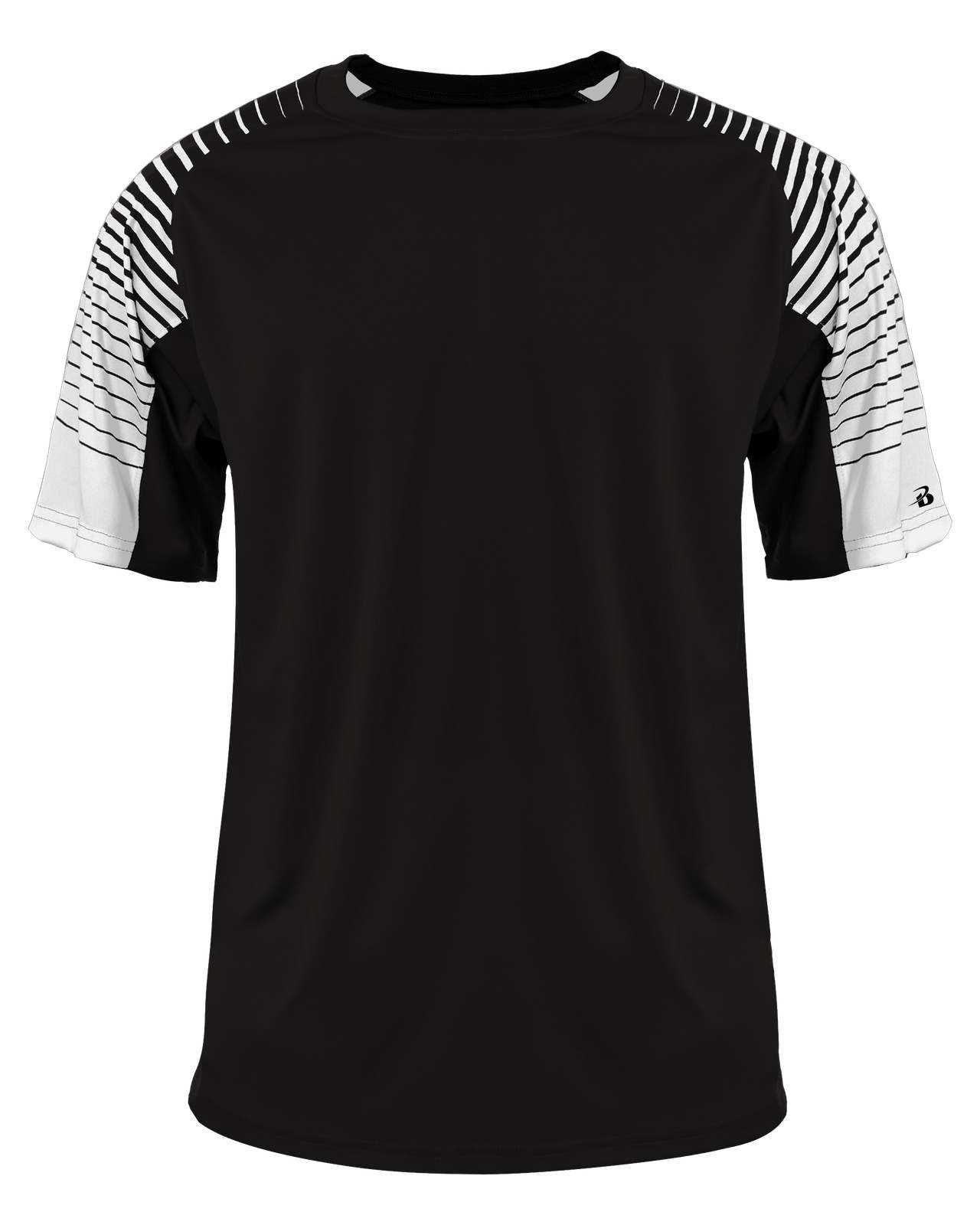 Badger Sport 2210 Lineup Youth Tee - Black - HIT a Double - 1