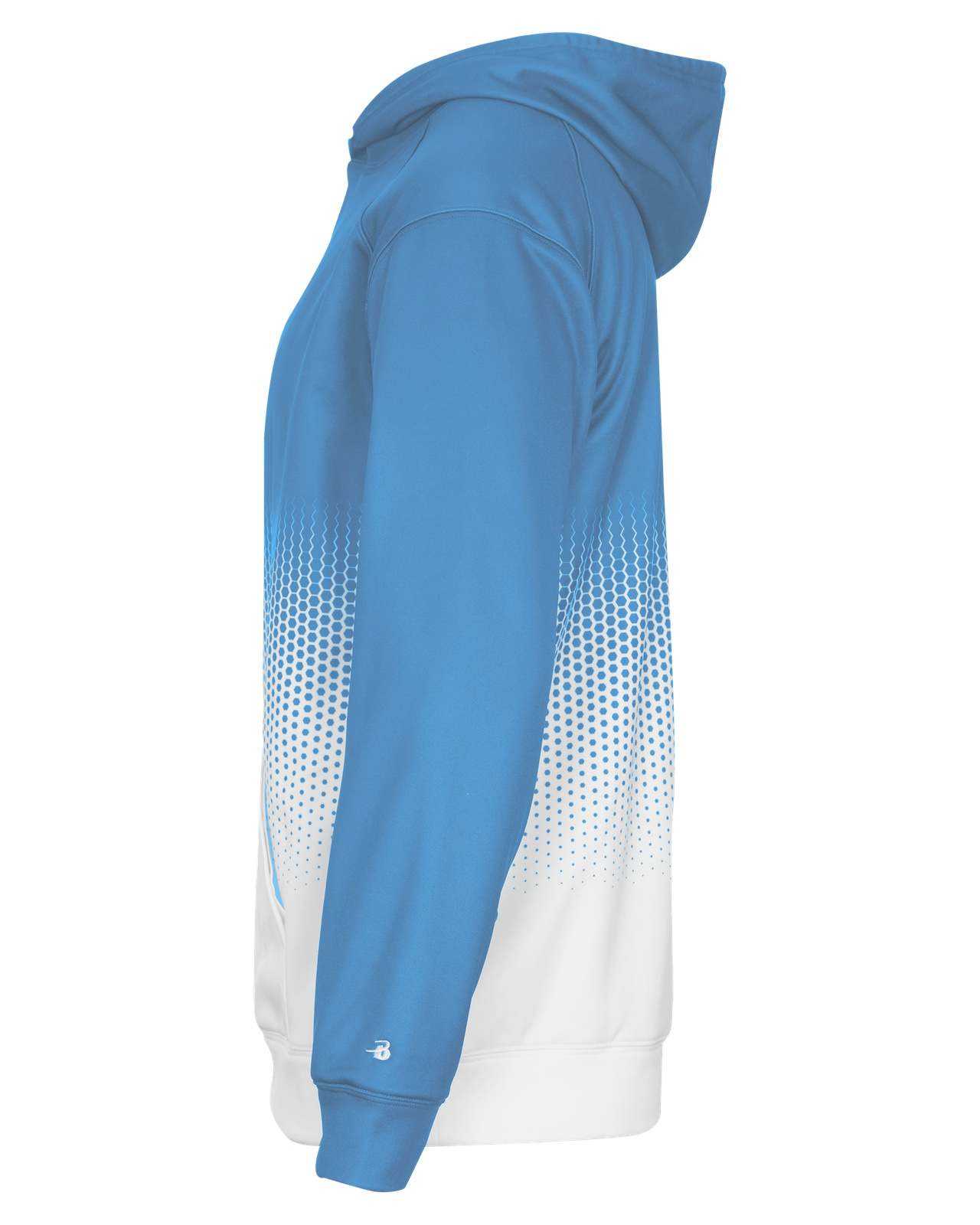 Badger Sport 2404 Hex 2.0 Youth Hoodie - Columbia Blue Hex - HIT a Double - 1