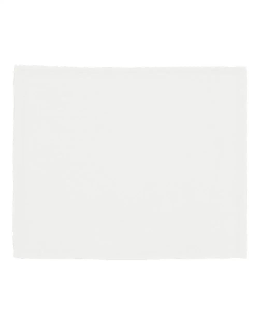 Carmel Towel Company C1518 Velour Hemmed - White - one Size Fits Most