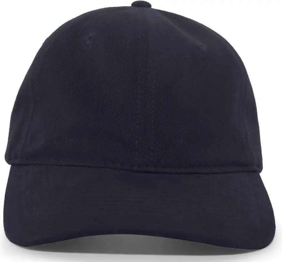 Pacific Headwear 201c Brushed Cotton Twill Buckle Back Cap - Navy - 7’’ - 7 7/8’’
