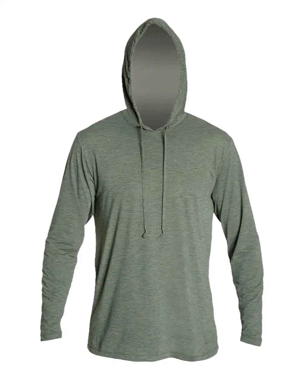 Anetik Mvlprh8 Low Pro Tech Hooded Long Sleeve T-shirt - Dark Olive Heathered - Xs