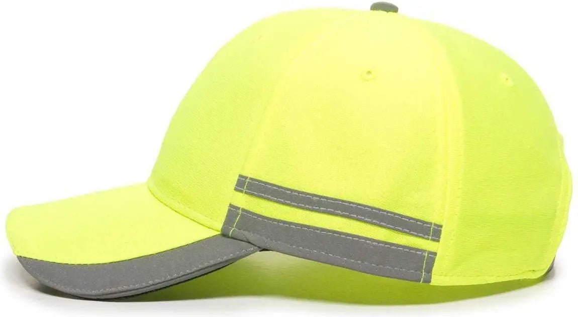 Oc Sports Saf-201 Adjustable Cap - Safety Yellow - 6 7/8’’ - 7 1/2’’