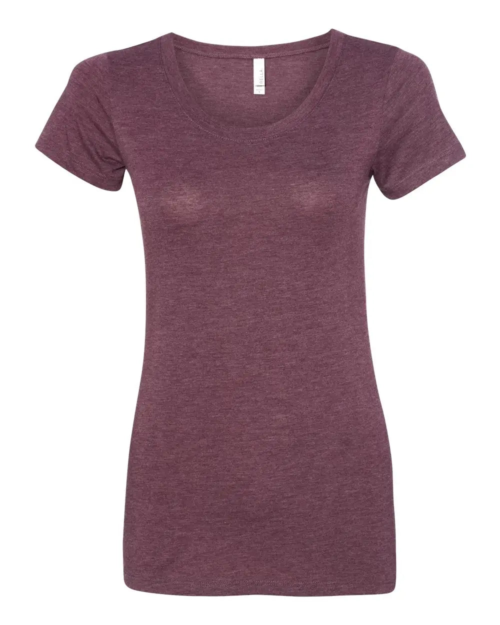 Bella + Canvas 8413 Women’s Triblend Tee - Maroon - s