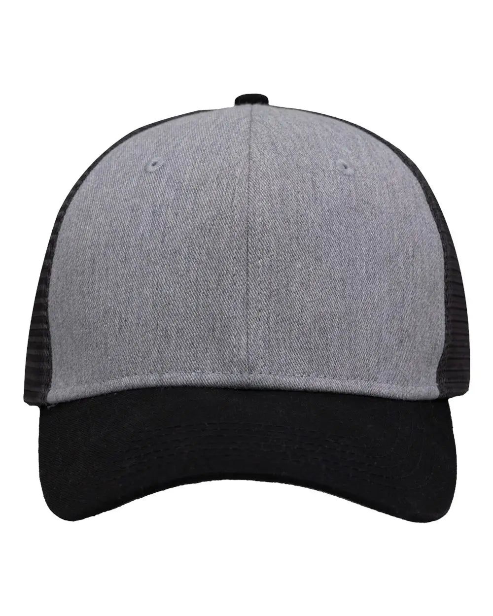 Sportsman Sp1450 Traditional Lo-pro Mesh Back Trucker Fit Cap - Heather Grey Charcoal Black - Dark Gray / one Size Fits