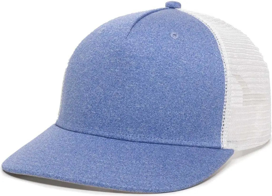 Oc Sports Rgr-100m Adjustable Mesh Back Cap - Heathered Blue White - 6 7/8’’ - 7 1/2’’