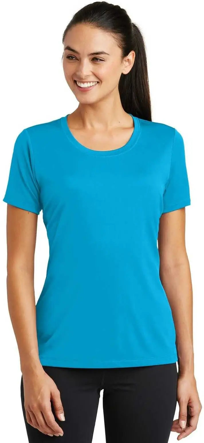 Sport-tek Lst320 Ladies Posicharge Tough Tee - Atomic Blue