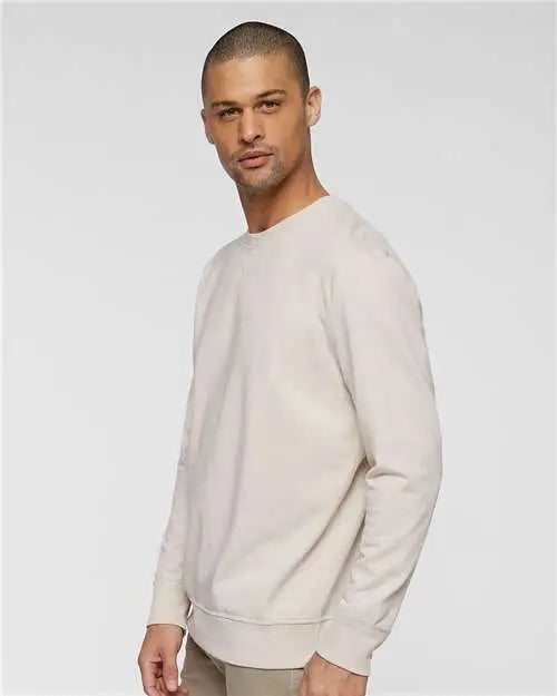 Lat 6935 Vintage Wash Fleece Crewneck Sweatshirt - Washed Natural