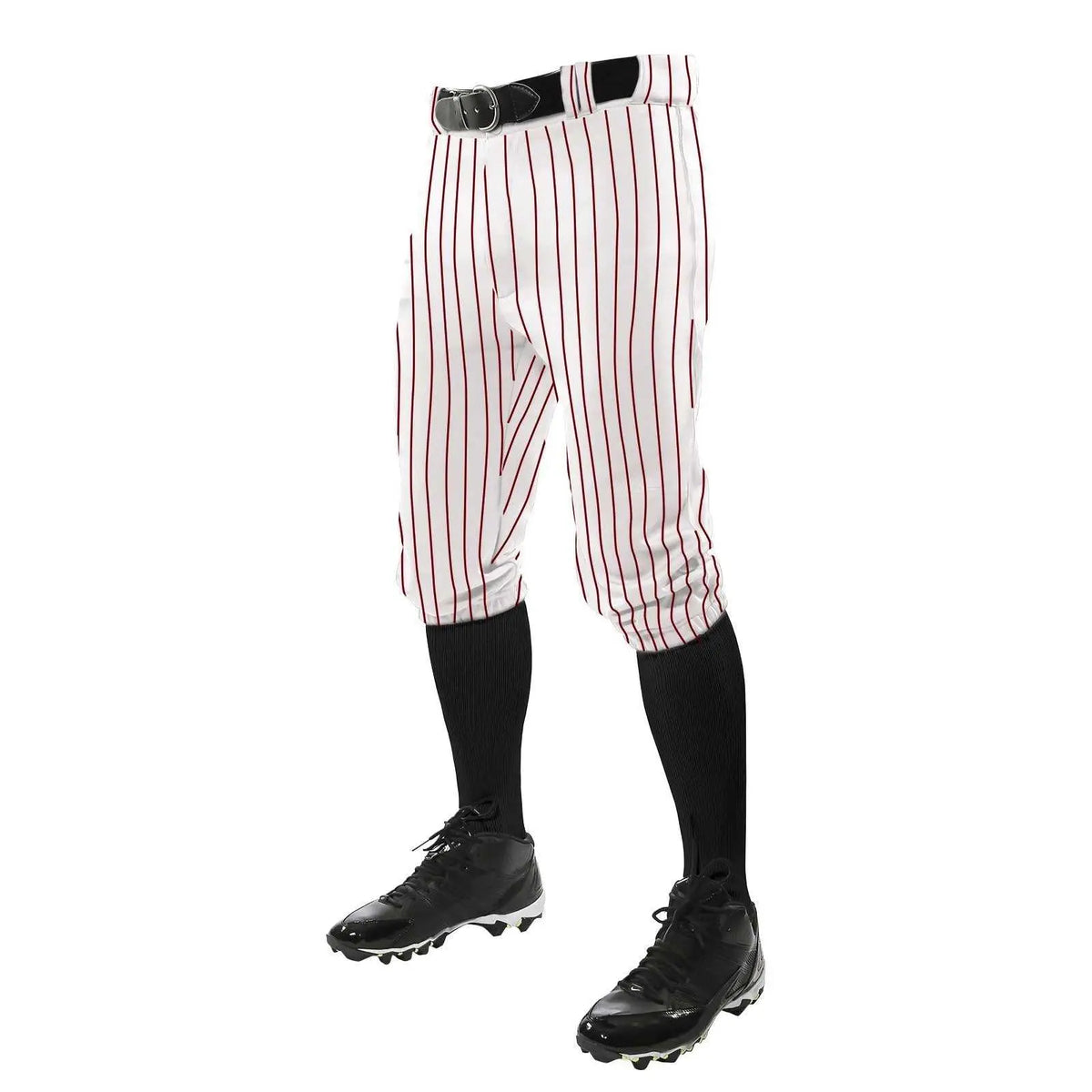Champro Bppink Triple Crown Pinstripe Knicker Pants - White Scarlet