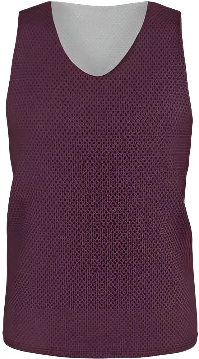 Alleson Athletic Lp001y Youth Lacrosse Reversible Pinnie - Light Maroon White