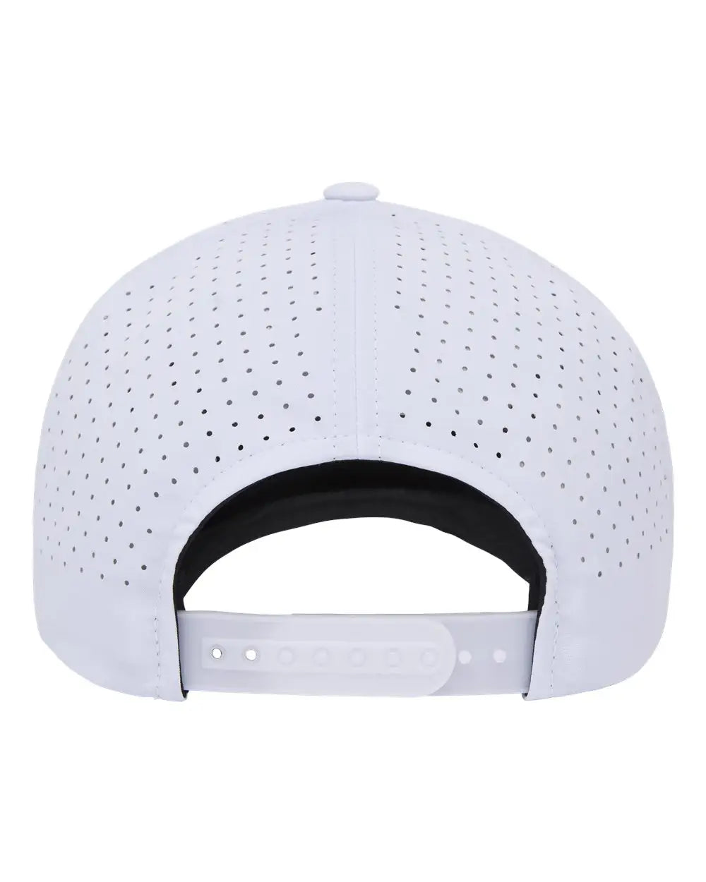 Yp Classics 5389ap Five-panel Snapback with Perforated Cap - White - one Size Fits Most