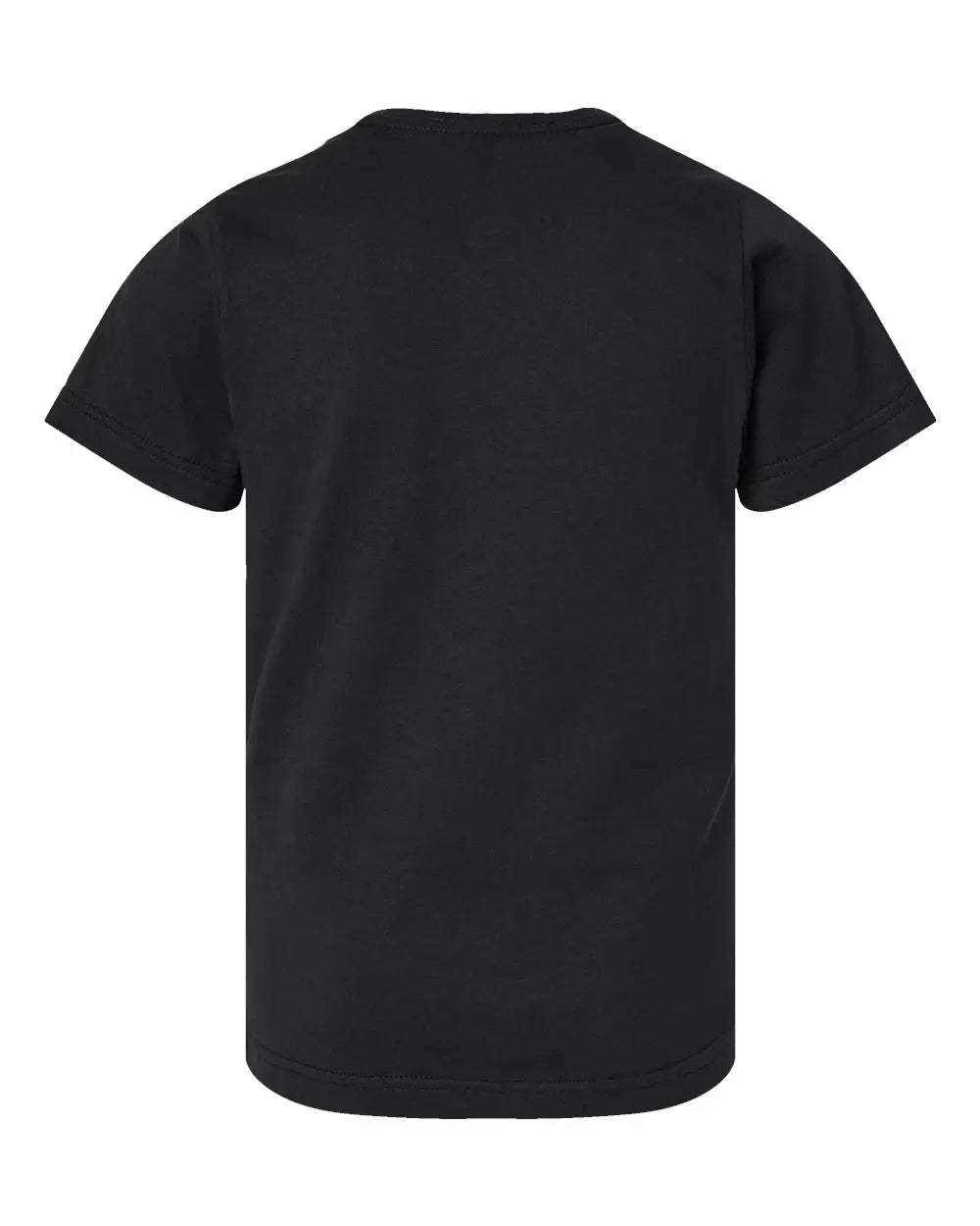 Lat 6101 Youth Fine Jersey Tee - Black - Xs