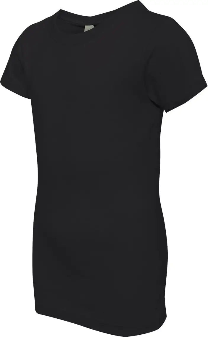 Next Level 3710 Girls’ Cotton Princess T-shirt - Black - Girls Xs