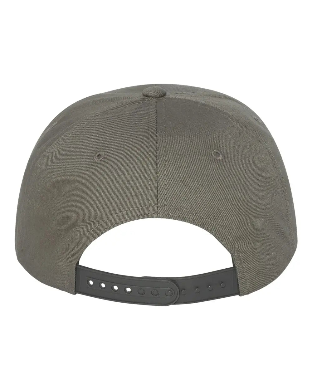 Yp Classics 6007 Five-panel Cotton Twill Snapback Cap - Dark Gray - one Size Fits Most