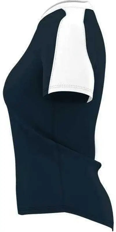 Alleson Athletic 558vw Womens v Neck Fastpitch Jersey - Navy White