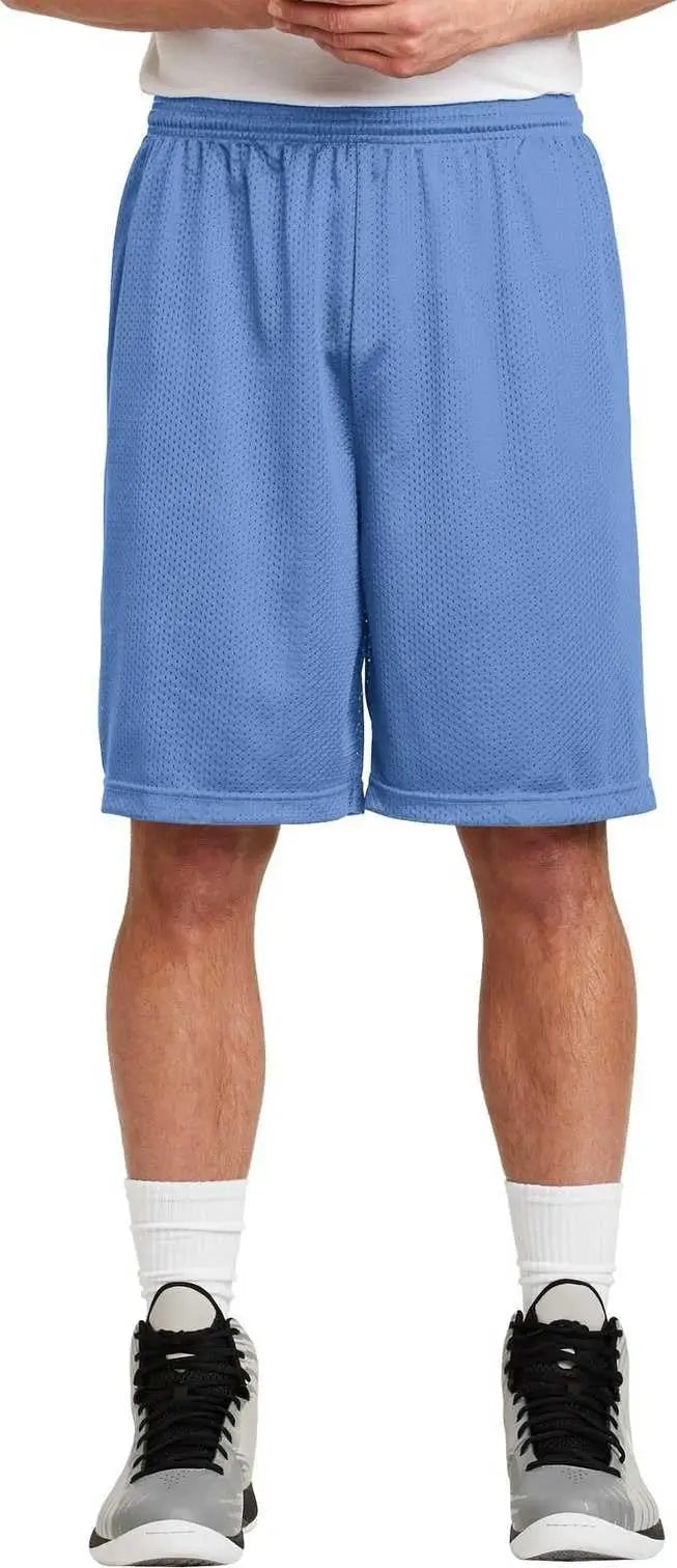 Sport-tek St515 Long Posicharge Classic Mesh Short - Carolina Blue