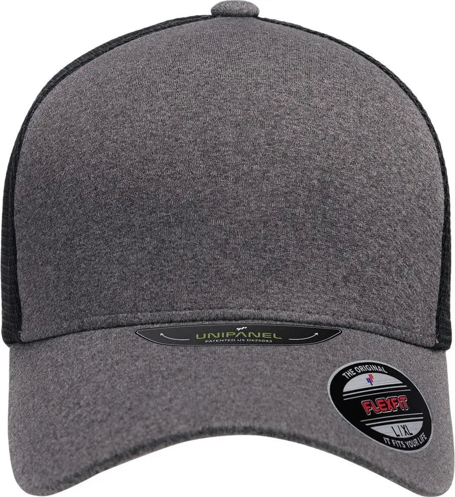 Flexfit 5511up Unipanel™ Trucker Cap - Melange Heather Black - Gray / S/m