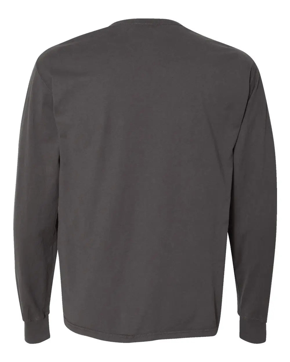Comfortwash by Hanes Gdh200 Garment-dyed Long Sleeve T-shirt - New Railroad Grey - Dark Gray / s