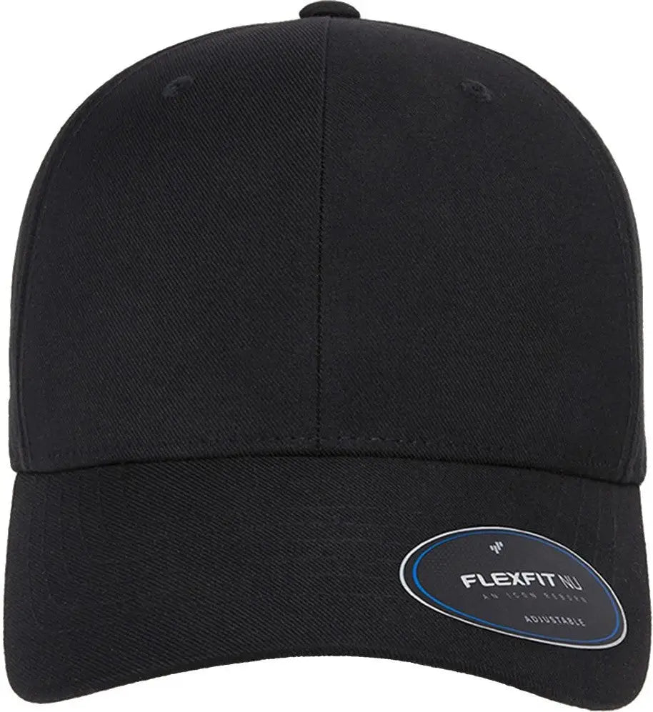 Flexfit 6110nu Nu® Adjustable Cap - Black - one Size Fits Most