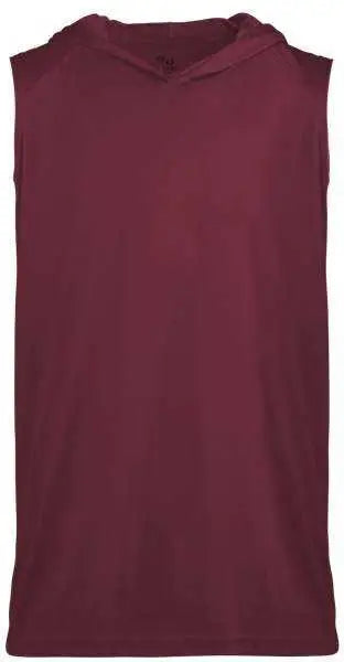 Badger Sport 2108 B-core Sleeveless Hood Youth Tee - Maroon